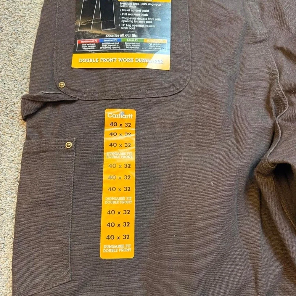 Carhartt B136-DKB Double Knee Carpenter Pants 40x32 Canvas Workwear gorpcore